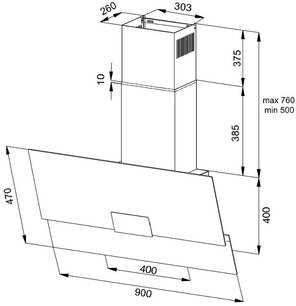 Вытяжка Кертинг KHC 96373 BXGN фото 4 в Краснодаре Вытяжка Korting KHC 96373 BXGN фото 4 в Краснодаре