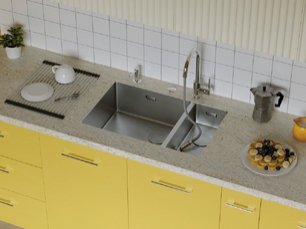 Мойка Omoikiri TAKI 69-2-U/IF SIDE IN-R фото 2