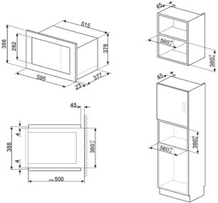 Встраиваемая микроволновая печь Смег FMI625CN фото 4 в Краснодаре Встраиваемая микроволновая печь Smeg FMI625CN фото 4 в Краснодаре