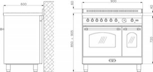 Варочный центр Лофра RLVD96MFTE/CI Br фото 3 в Краснодаре Варочный центр Lofra RLVD96MFTE/CI Br фото 3 в Краснодаре