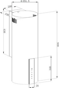 Вытяжка Кертинг KHC 35969 DN Cylinder фото 2 в Краснодаре Вытяжка Korting KHC 35969 DN Cylinder фото 2 в Краснодаре