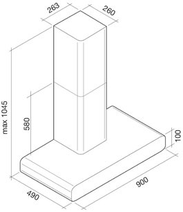 Вытяжка Falmec Imago 90 (800) ECP black фото 3 в Краснодаре
