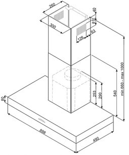 Вытяжка Смег K90X-2 фото 2 в Краснодаре Вытяжка Smeg K90X-2 фото 2 в Краснодаре