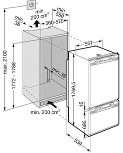 Холодильник Либхер ICBN 30660 PremiumPlus BioFresh NoFrost фото 2 в Краснодаре Холодильник Liebherr ICBN 30660 PremiumPlus BioFresh NoFrost фото 2 в Краснодаре