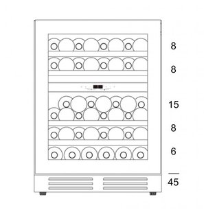 Винный шкаф Dunavox DAU-45.125DW.TO фото 3 в Краснодаре