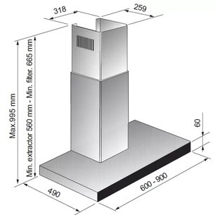 Вытяжка Зигмунд Штайн K 200.61 S фото 3 в Краснодаре Вытяжка Zigmund Shtain K 200.61 S фото 3 в Краснодаре