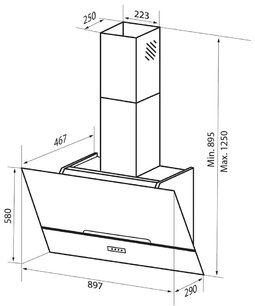Вытяжка Зигмунд Штайн K 142.9 B фото 4 в Краснодаре Вытяжка Zigmund Shtain K 142.9 B фото 4 в Краснодаре