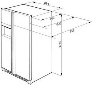 Холодильник Smeg SS55PNL1 фото 4 в Краснодаре