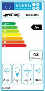 Встраиваемая вытяжка Смег KSCB90XE фото 4 в Краснодаре Встраиваемая вытяжка Smeg KSCB90XE фото 4 в Краснодаре