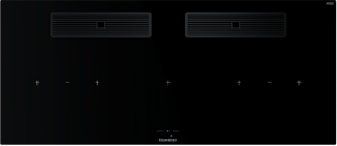 Индукционная варочная поверхность с вытяжкой Kuppersbusch KMI 12850.0 SR-S Black Velvet фото в Краснодаре