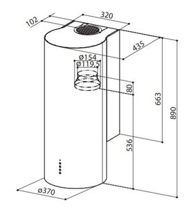 Вытяжка Фабер ECLIPSE EV8 LED X A37 фото 4 в Краснодаре Вытяжка Faber ECLIPSE EV8 LED X A37 фото 4 в Краснодаре