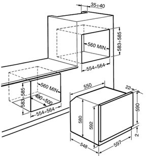 Духовой шкаф Смег SFP130B-1 фото 2 в Краснодаре Духовой шкаф Smeg SFP130B-1 фото 2 в Краснодаре