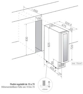 Встраиваемый винный шкаф Пандо PVZB 15-9 XR фото 3 в Краснодаре Встраиваемый винный шкаф Pando PVZB 15-9 XR фото 3 в Краснодаре