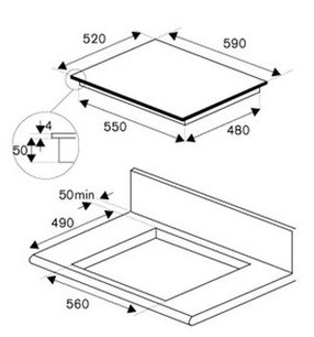 Варочная панель Бертаззони P604IM2G5NE фото 4 в Краснодаре Варочная панель Bertazzoni P604IM2G5NE фото 4 в Краснодаре