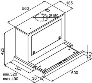 Встраиваемая вытяжка Куперсберг SLIMBOX 60 GB фото 4 в Краснодаре Встраиваемая вытяжка Kuppersberg SLIMBOX 60 GB фото 4 в Краснодаре