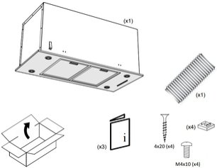 Встраиваемая вытяжка Pando EVO/780.11 INOX V.850 SEC фото 3 в Краснодаре