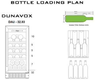 Винный шкаф Dunavox DAU-32.83W фото 3 в Краснодаре