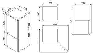 Холодильник Смег FA8003POS фото 3 в Краснодаре Холодильник Smeg FA8003POS фото 3 в Краснодаре
