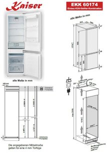 Встраиваемый холодильник Кайзер EKK 60176 фото 4 в Краснодаре Встраиваемый холодильник Kaiser EKK 60176 фото 4 в Краснодаре