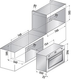Духовой шкаф Ilve 800-LVG фото 3 в Краснодаре