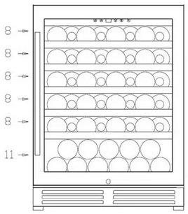 Винный шкаф Climadiff CLE51 фото 4 в Краснодаре