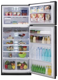 Двухкамерный холодильник Шарп SJXP59PGRD фото в Краснодаре Двухкамерный холодильник Sharp SJXP59PGRD фото в Краснодаре