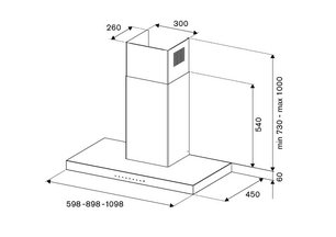 Вытяжка Бертаззони KT90P1NEV фото 3 в Краснодаре Вытяжка Bertazzoni KT90P1NEV фото 3 в Краснодаре
