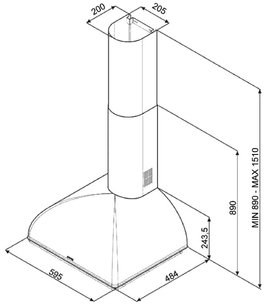 Вытяжка Смег KS59POE фото 3 в Краснодаре Вытяжка Smeg KS59POE фото 3 в Краснодаре