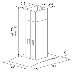 Вытяжка Kuppersberg Kaminox IS X 1HHM фото 2 в Краснодаре Вытяжка Kuppersberg Kaminox IS X 1HHM фото 2 в Краснодаре