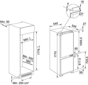 Встраиваемый холодильник Франке FCB 320 NF NE F фото 2 в Краснодаре Встраиваемый холодильник Franke FCB 320 NF NE F фото 2 в Краснодаре