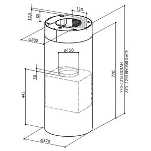 Вытяжка Фабер CYLINDRA ISOLA EG10 X  A37 фото 3 в Краснодаре Вытяжка Faber CYLINDRA ISOLA EG10 X  A37 фото 3 в Краснодаре