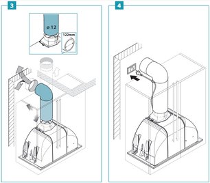 Встраиваемая вытяжка Falmec BUILT-IN BURANO 70 INOX фото 4 в Краснодаре