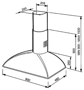 Вытяжка Smeg KS89POE фото 4 в Краснодаре