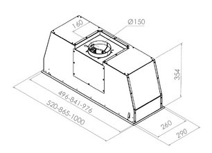 Вытяжка Pando PRO/52 INOX V. 830 фото 3 в Краснодаре