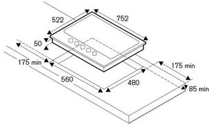 Варочная панель Бертаззони P755CMODGNE фото 4 в Краснодаре Варочная панель Bertazzoni P755CMODGNE фото 4 в Краснодаре