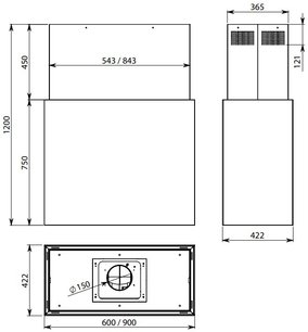 Вытяжка Фалмек LAGUNA IS STEEL 90 BLACK фото 3 в Краснодаре Вытяжка Falmec LAGUNA IS STEEL 90 BLACK фото 3 в Краснодаре