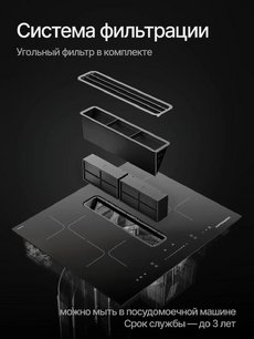 Индукционная варочная панель с вытяжкой Kuppersberg IHI 690 фото 2 в Краснодаре