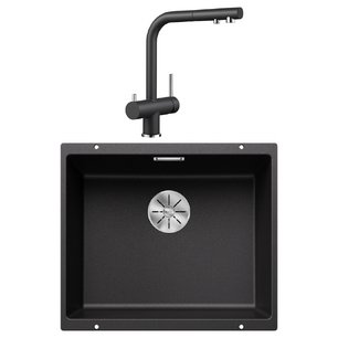 Blanco (мойка SUBLINE 500-U SILGRANIT + FONTAS-S II SILGRANIT антрацит) фото в Краснодаре