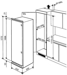 Холодильник Смег FR320P фото 3 в Краснодаре Холодильник Smeg FR320P фото 3 в Краснодаре