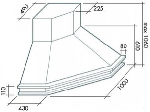 Вытяжка Фалмек Tempo Antico Ang (600) S вишня фото 2 в Краснодаре Вытяжка Falmec Tempo Antico Ang (600) S вишня фото 2 в Краснодаре