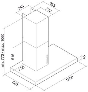 Вытяжка Фалмек Lux 120 white (800) ECP фото 3 в Краснодаре Вытяжка Falmec Lux 120 white (800) ECP фото 3 в Краснодаре