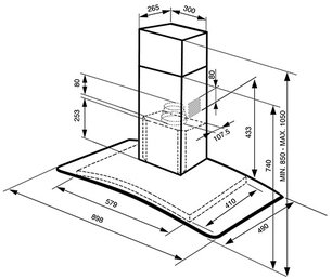 Вытяжка Смег KV90X-2 фото 3 в Краснодаре Вытяжка Smeg KV90X-2 фото 3 в Краснодаре