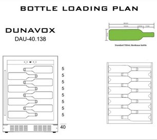 Винный шкаф Дунавокс DAU-40.138SS фото 3 в Краснодаре Винный шкаф Dunavox DAU-40.138SS фото 3 в Краснодаре
