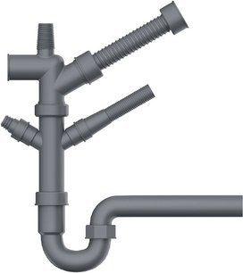 Отводная арматура для измельчителя Omoikiri NA-01 фото