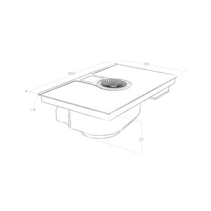 Варочная панель с вытяжкой Элика NIKOLATESLA BL/F/83 фото 4 в Краснодаре Варочная панель с вытяжкой Elica NIKOLATESLA BL/F/83 фото 4 в Краснодаре