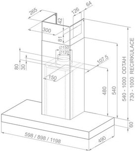 Вытяжка Фабер STILO/SP EG8 X  A120 фото 3 в Краснодаре Вытяжка Faber STILO/SP EG8 X  A120 фото 3 в Краснодаре
