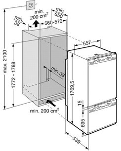 Холодильник Либхер ICBN 30560 Premium BioFresh NoFrost фото 2 в Краснодаре Холодильник Liebherr ICBN 30560 Premium BioFresh NoFrost фото 2 в Краснодаре