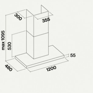 Вытяжка Falmec Lumina 120 Glass White wall (NRS) фото 2 в Краснодаре