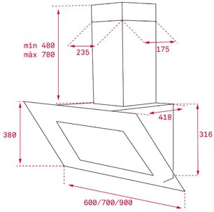 Вытяжка Тека DVT 950 WHITE фото 2 в Краснодаре Вытяжка Teka DVT 950 WHITE фото 2 в Краснодаре