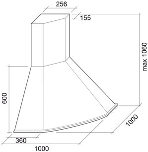 Вытяжка Фалмек Futura Ang ix (600) S фото 4 в Краснодаре Вытяжка Falmec Futura Ang ix (600) S фото 4 в Краснодаре